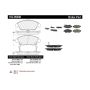CENTRIC PARTS 102.09480 C-Tek Semi-Metallic Brake Pads with Shims