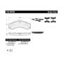 CENTRIC PARTS 102.09490 C-Tek Semi-Metallic Brake Pads with Shims