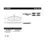 CENTRIC PARTS 102.09530 C-Tek Semi-Metallic Brake Pads with Shims