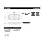 CENTRIC PARTS 102.09560 C-Tek Semi-Metallic Brake Pads with Shims