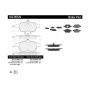CENTRIC PARTS 102.09720 C-Tek Semi-Metallic Brake Pads with Shims
