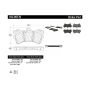 CENTRIC PARTS 102.09770 C-Tek Semi-Metallic Brake Pads with Shims