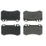 CENTRIC PARTS 102.09840 C-Tek Semi-Metallic Brake Pads with Shims