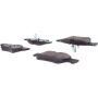 CENTRIC PARTS 102.09860 C-Tek Semi-Metallic Brake Pads with Shims