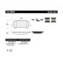 CENTRIC PARTS 102.09960 C-Tek Semi-Metallic Brake Pads with Shims