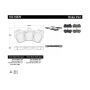 CENTRIC PARTS 102.10070 C-Tek Semi-Metallic Brake Pads with Shims