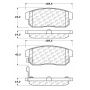 CENTRIC PARTS 102.10080 C-Tek Semi-Metallic Brake Pads with Shims