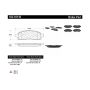 CENTRIC PARTS 102.10110 C-Tek Semi-Metallic Brake Pads with Shims
