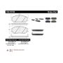CENTRIC PARTS 102.10130 C-Tek Semi-Metallic Brake Pads with Shims