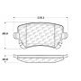 CENTRIC PARTS 102.10180 C-Tek Semi-Metallic Brake Pads with Shims