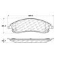 CENTRIC PARTS 102.10190 C-Tek Semi-Metallic Brake Pads with Shims