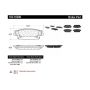 CENTRIC PARTS 102.10200 C-Tek Semi-Metallic Brake Pads with Shims