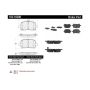 CENTRIC PARTS 102.10280 C-Tek Semi-Metallic Brake Pads with Shims