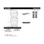 CENTRIC PARTS 102.10290 C-Tek Semi-Metallic Brake Pads with Shims