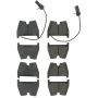 CENTRIC PARTS 102.10290 C-Tek Semi-Metallic Brake Pads with Shims