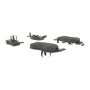CENTRIC PARTS 102.10410 C-Tek Semi-Metallic Brake Pads with Shims