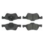 CENTRIC PARTS 102.10470 C-Tek Semi-Metallic Brake Pads with Shims