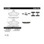 CENTRIC PARTS 102.10480 C-Tek Semi-Metallic Brake Pads with Shims
