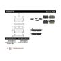 CENTRIC PARTS 102.10510 C-Tek Semi-Metallic Brake Pads with Shims