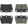 CENTRIC PARTS 102.10510 C-Tek Semi-Metallic Brake Pads with Shims