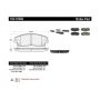 CENTRIC PARTS 102.10560 C-Tek Semi-Metallic Brake Pads with Shims