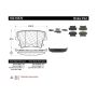 CENTRIC PARTS 102.10570 C-Tek Semi-Metallic Brake Pads with Shims
