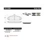 CENTRIC PARTS 102.10580 C-Tek Semi-Metallic Brake Pads with Shims