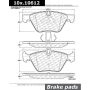 CENTRIC PARTS 102.10612 C-Tek Semi-Metallic Brake Pads with Shims