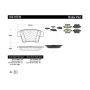 CENTRIC PARTS 102.10710 C-Tek Semi-Metallic Brake Pads with Shims