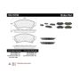 CENTRIC PARTS 102.10750 C-Tek Semi-Metallic Brake Pads with Shims