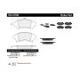 CENTRIC PARTS 102.10760 C-Tek Semi-Metallic Brake Pads with Shims