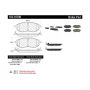 CENTRIC PARTS 102.10780 C-Tek Semi-Metallic Brake Pads with Shims
