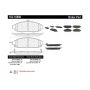 CENTRIC PARTS 102.10800 C-Tek Semi-Metallic Brake Pads with Shims