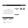 CENTRIC PARTS 102.10810 C-Tek Semi-Metallic Brake Pads with Shims