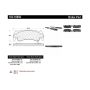 CENTRIC PARTS 102.10850 C-Tek Semi-Metallic Brake Pads with Shims
