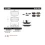 CENTRIC PARTS 102.10860 C-Tek Semi-Metallic Brake Pads with Shims