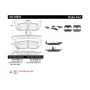 CENTRIC PARTS 102.10870 C-Tek Semi-Metallic Brake Pads with Shims