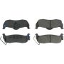 CENTRIC PARTS 102.10870 C-Tek Semi-Metallic Brake Pads with Shims