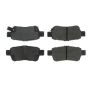 CENTRIC PARTS 102.10880 C-Tek Semi-Metallic Brake Pads with Shims