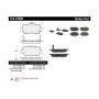 CENTRIC PARTS 102.10900 C-Tek Semi-Metallic Brake Pads with Shims