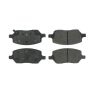 CENTRIC PARTS 102.10930 C-Tek Semi-Metallic Brake Pads with Shims