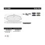 CENTRIC PARTS 102.10980 C-Tek Semi-Metallic Brake Pads with Shims