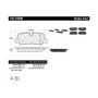 CENTRIC PARTS 102.10990 C-Tek Semi-Metallic Brake Pads with Shims