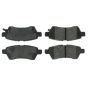 CENTRIC PARTS 102.11010 C-Tek Semi-Metallic Brake Pads with Shims