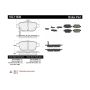CENTRIC PARTS 102.11030 C-Tek Semi-Metallic Brake Pads with Shims