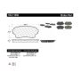 CENTRIC PARTS 102.11050 C-Tek Semi-Metallic Brake Pads with Shims