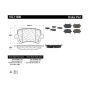 CENTRIC PARTS 102.11080 C-Tek Semi-Metallic Brake Pads with Shims