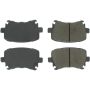 CENTRIC PARTS 102.11080 C-Tek Semi-Metallic Brake Pads with Shims