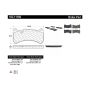CENTRIC PARTS 102.11160 C-Tek Semi-Metallic Brake Pads with Shims