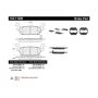 CENTRIC PARTS 102.11200 C-Tek Semi-Metallic Brake Pads with Shims